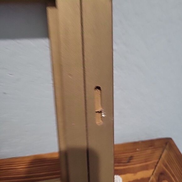 Pair Vtg MCM Wood Art Frames Linen lined holds 10x13 & 5x7 no glass Gallery Wall - Picture 10 of 13